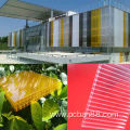 2 wall 6mm polycarbonate sheet roofing covering materials